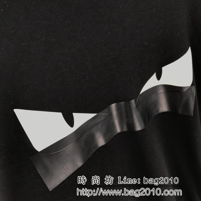 FENDI芬迪 18ss秋冬新款 小怪獸眼睛 純棉加絨 連帽衛衣 男女同款 ydi1599